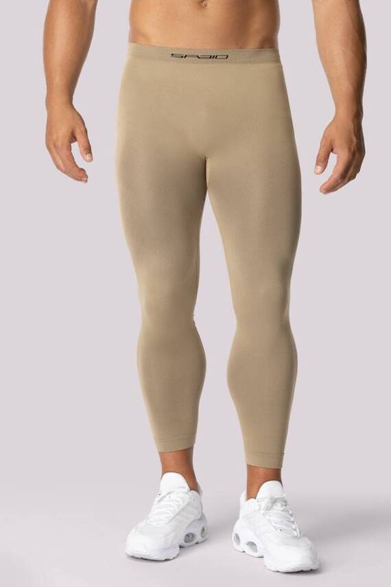 Alpha Legginsy termoaktywne męskie Spaio sand