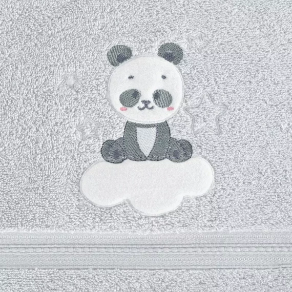 Baby 63 Ręcznik dziecięcy Panda Eurofirany srebrny 