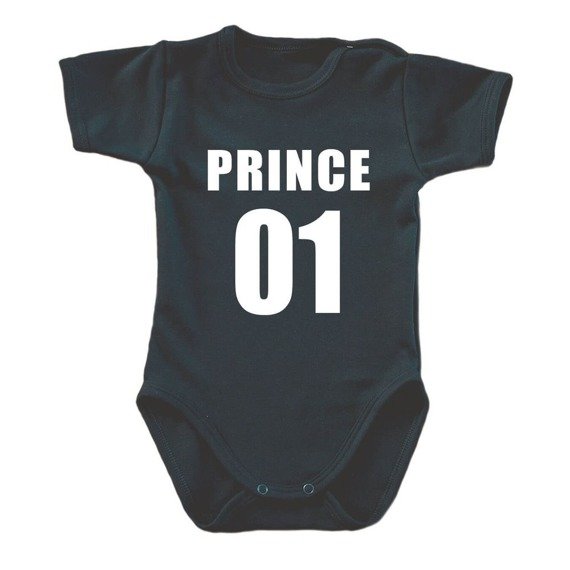 Body krótki rękaw "Prince książę 01" Moocha czarny