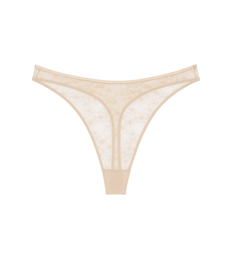 Bright Spotlight High Leg string Stringi damskie Triumph kremowy 