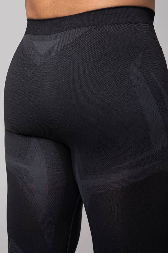 Confidence Legginsy termoaktywne męskie Spaio black/grey 