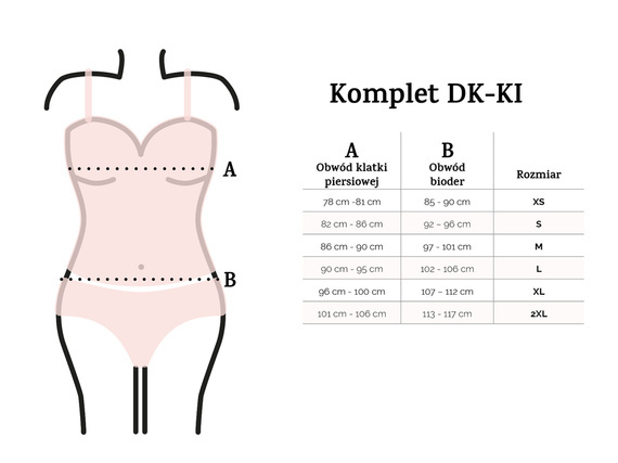 DK-KI Komplet Damski Piżama DKaren - 19 biały