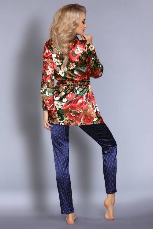 Frida LC 90335 Komplet, szlafrok + spodnie LivCo Corsetti Fashion  
