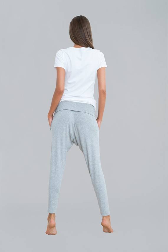 Grey Spodnie Damskie Italian Fashion- melanż 