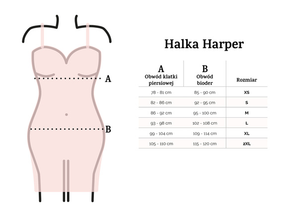 Harper Satynowa halka, wąskie ramiączko DKaren srebrny 