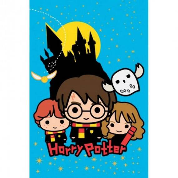 Harry Potter Kocyk polarowy pled dziecięcy Halantex niebieski 