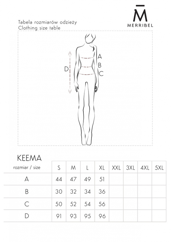 Keema D06 Sukienka damska Merribel - khaki 