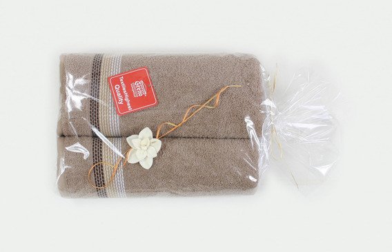 Komplet ręczników Ombre "Upominek" Greno - brązowy