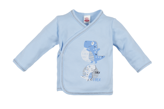 Koszulka niemowlęca "T-REX" Makoma niebieska
