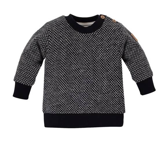 Le Tigre Sweter dla chłopca Pinokio - czarny 