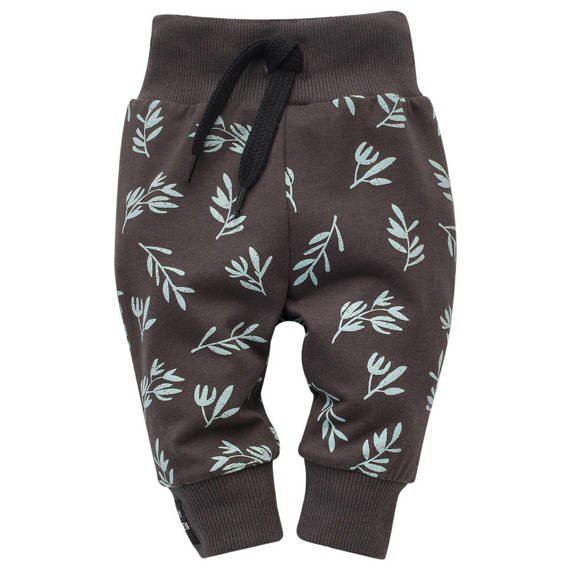 Legginsy niemowlęce "Stay Green" Pinokio - grafit druk 