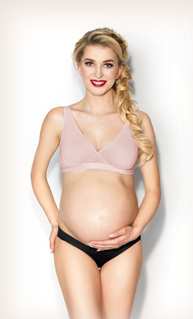 Lilly Mama Basic Mitex biustonosz ciążowy i do karmienia - powder pink 