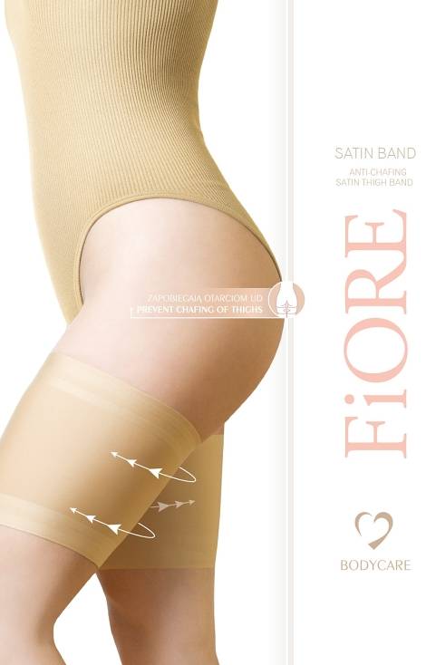 M 0008 Satin Band opaska na uda Fiore - nude 