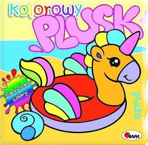 MO167-5 Kolorowy plusk plaża książeczka do kąpieli Awm