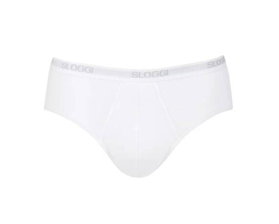 Men Basic Midi Slipy męskie Sloggi- white