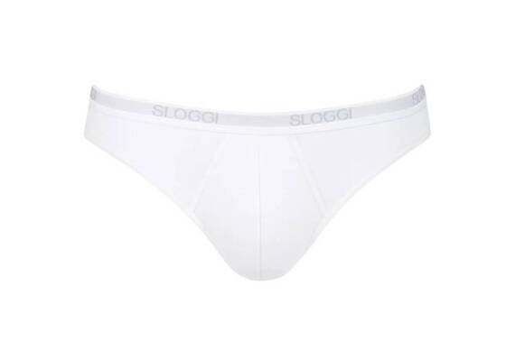 Men Basic Mini Slipy męskie Sloggi- white