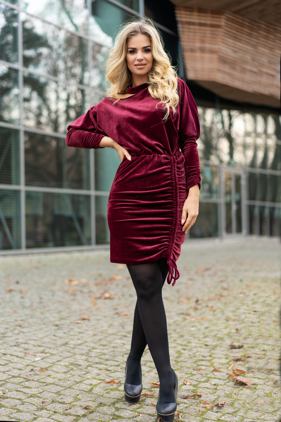 Milona 0112 Sukienka damska Merribel -  maroon