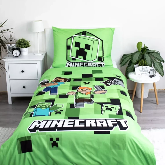 Minecraft "Out of the Box" Pościel dziecięca bawełniana Jerry Fabrics