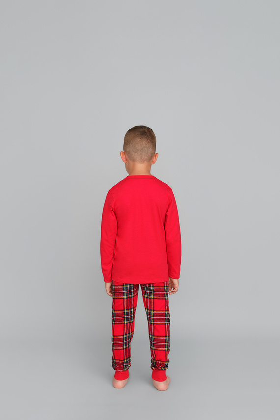 Narwik Piżama chłopięca Italian Fashion- czerwony/druk 