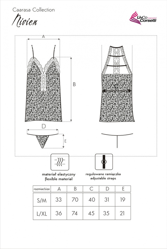 Nivien LC 90600 Komplet damski LivCo Corsetti Fashion 