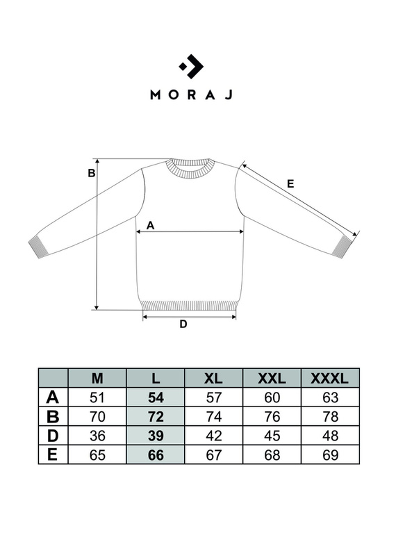 OMS4500-001 Sweter męski Moraj - szary