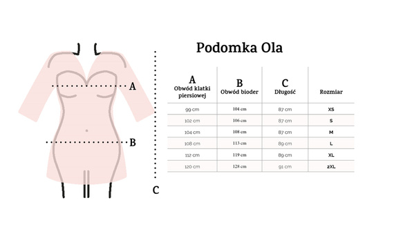 Ola Podomka damska DKaren - ecru