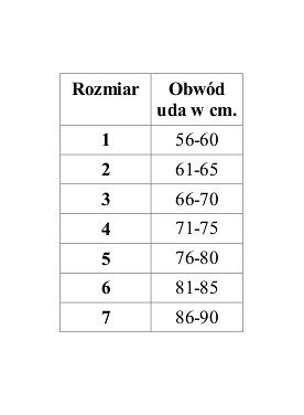 Opaska na uda Bandaski Mitex czarny opaski