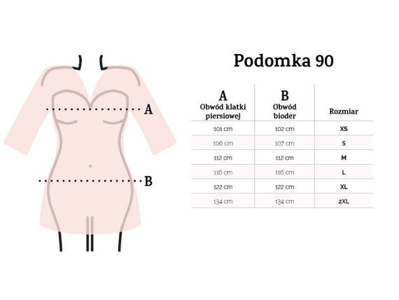 Podomka 90 Szlafrok Damski Dkaren - Biały