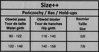 Pończochy BELLA samonośne Size ++  lyon