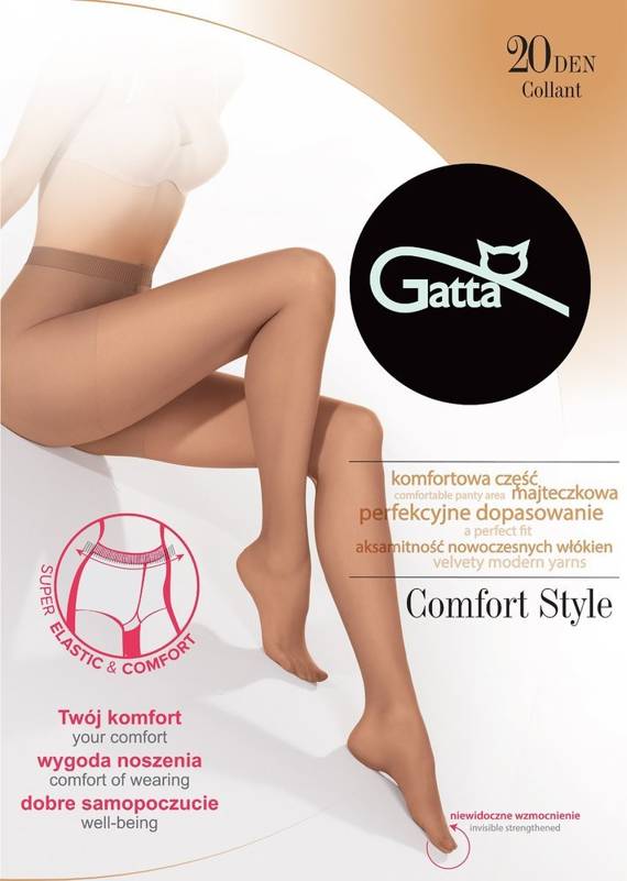 Rajstopy Comfort Style 20 den Gatta - grafit