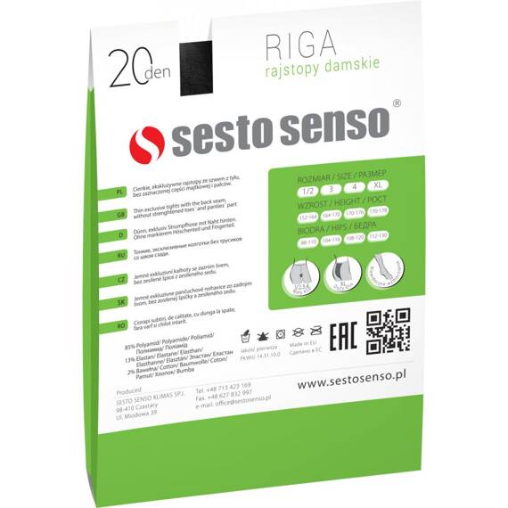 Riga Rajstopy 20den Sesto Senso- antilope