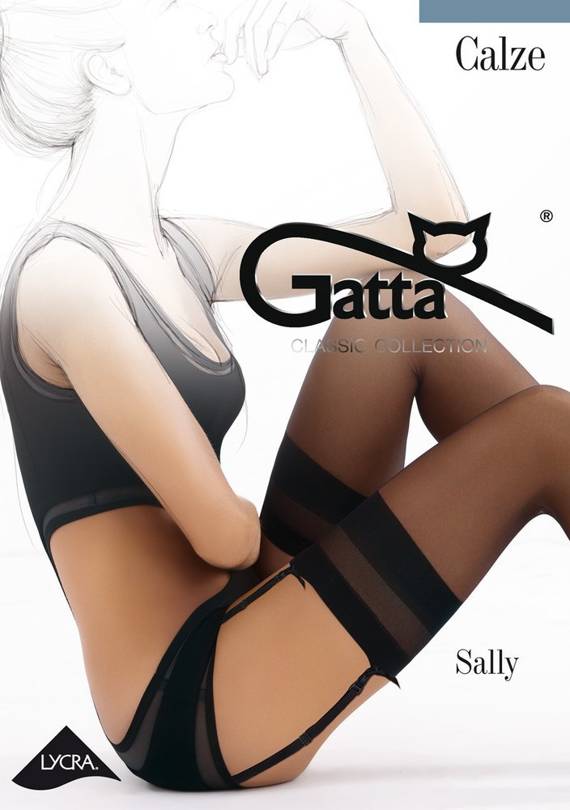 Sally pończochy do paska Gatta beige 