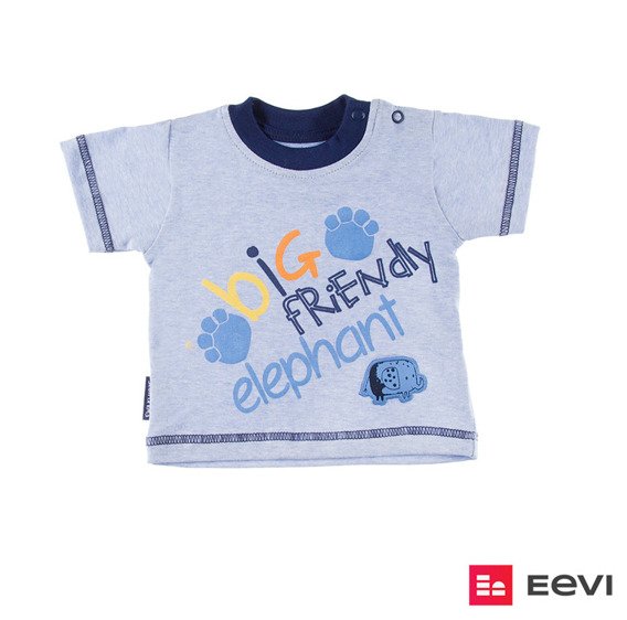 T-shirt dla chłopca "SAWANNA" Ewa Klucze niebieski