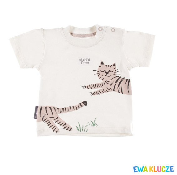 T-shirt dla chłopca "TIGER" Ewa Klucze - zielony