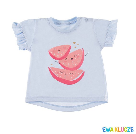 T-shirt dla dziewczynki "SUN" Ewa Klucze - róż