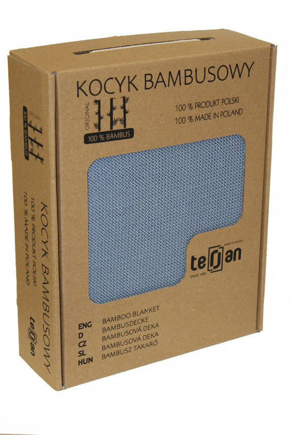 Two Left Kocyk bambusowy Terjan - Denim Blue