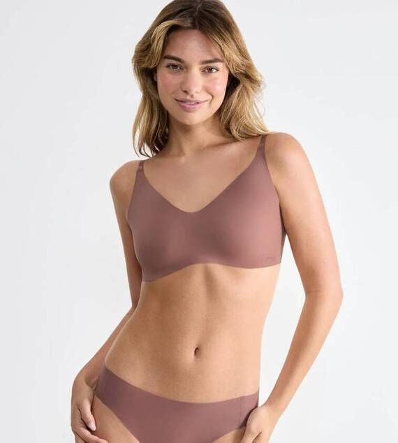 Zero Microfibre 2.0 Bralette Miękki biustonosz Braletka Sloggi - Cameo