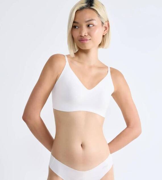 Zero Microfibre 2.0 Bralette Miękki biustonosz Braletka Sloggi - angora