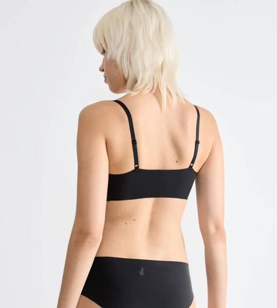 Zero Microfibre 2.0 Bralette Miękki biustonosz Braletka Sloggi - black