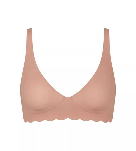 Zero Microfibre 2.0 Soft bra Miękki biustonosz Braletka Sloggi - Cameo brown