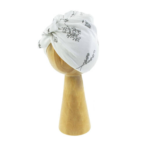 183055 Czapeczka dziecięca turban "Gaja" Nicol - kremowy