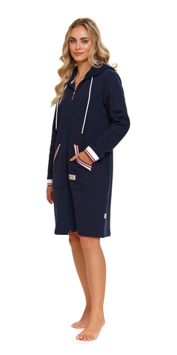 4508 Szlafrok damski Doctor Nap - navy blue