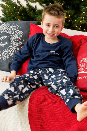 5264 "Frozen" Piżama dziecięca Unisex Doctor Nap - navy blue