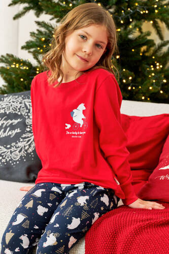 5264 "Frozen" Piżama dziecięca Unisex Doctor Nap - red