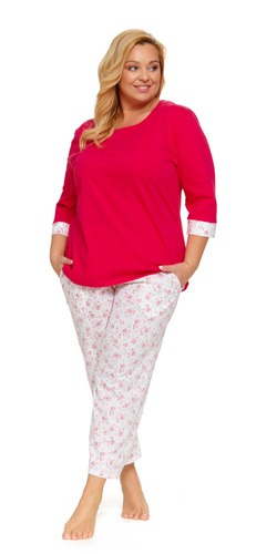 5279 Piżama Damska Plus Size Doctor Nap - viva magenta