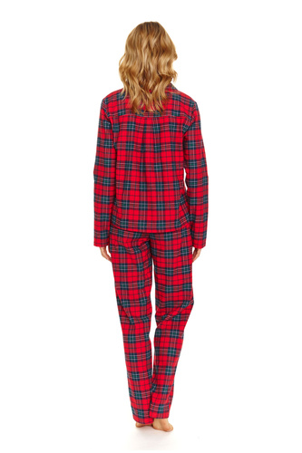 7125 Piżama Damska Doctor Nap - red check