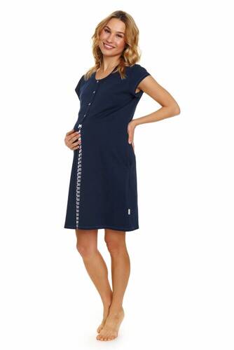 9703 Koszula Nocna do karmienia Doctor Nap - navy blue