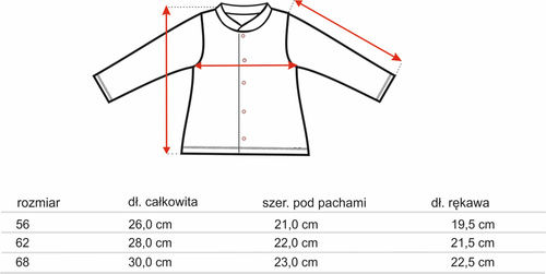 ABN-3788/LEW Lion Kaftanik niemowlęcy z bawełny organicznej Nini zielony 