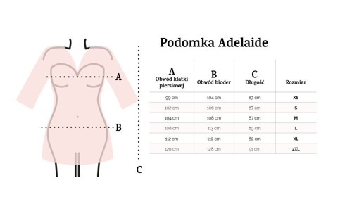 Adelaide Podomka Szlafrok Damski Dkaren - Bordo