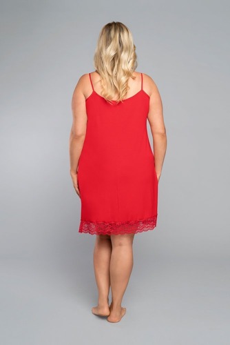 Andrea koszula damska, wąskie ramiączko Italia Fashion - czerwony